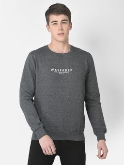 CRIMSOUNE CLUB - Men Dark Grey Wayfarer Sweatshirt