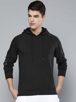 Alcis - Men Black Solid Hoodie