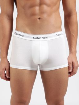 Calvin Klein - Men White Cotton Solid Trunks (Pack of 3)