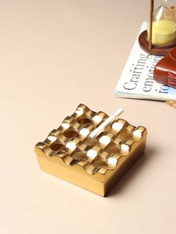 De Maison Decor - Gold Solid Metal Ashtray