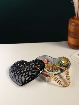 De Maison Decor - Black Solid Metal Storage Box