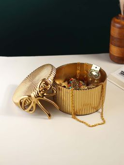 De Maison Decor - Gold Solid Metal Storage Box