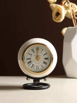 De Maison Decor - White Solid Metal Clock