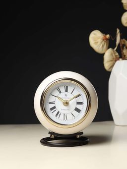 De Maison Decor - White Solid Metal Clock