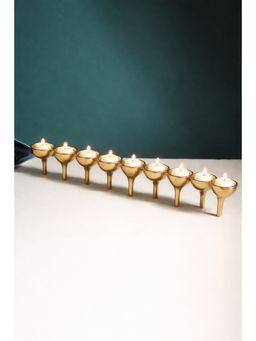 De Maison Decor - Gold Solid Metal Candle Holder