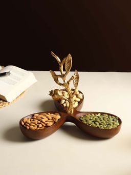 De Maison Decor - Gold Solid Wood Bowl