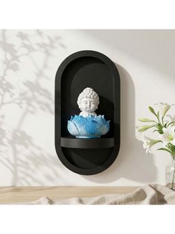 eCraftIndia - Blue Solid Metal Lord Buddha Idol