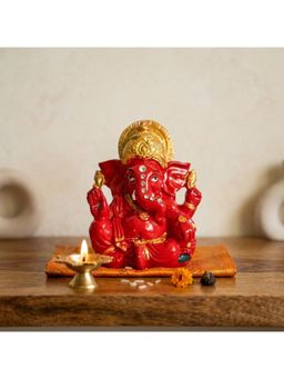 eCraftIndia - Multi-Color Solid Resin Ganesha Idol