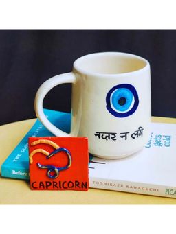 TheYUGO - White Nature Ceramic Mug And Magnet