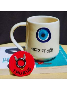 TheYUGO - White Nature Ceramic Mug And Magnet