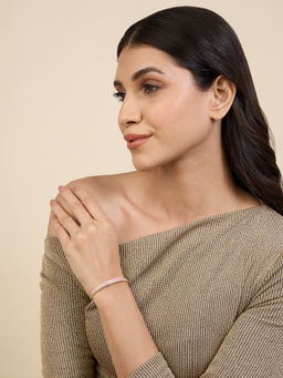 Isharya - Pink Disco Cuff Bracelet 18Kt Gold Plated