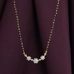 Palmonas - 925 Sterling Silver Trinity Blooms mangalsutra for Womens