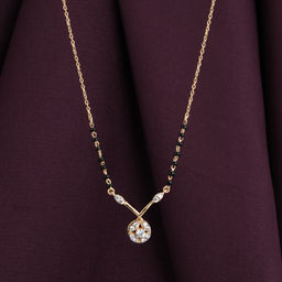 Palmonas - 925 Sterling Silver Marigold Glow Mangalsutra for Womens