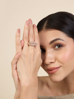 Isharya - Party Pout Ring 18Kt Gold Plated