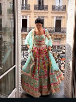 Gopi Vaid - Multicolour Sana Raheem in Jannat Lehenga with Blouse and Dupatta