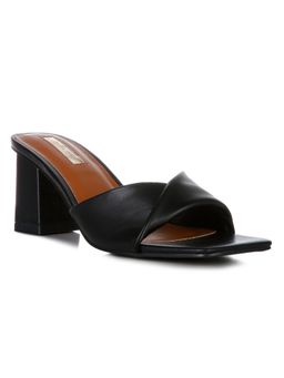 London Rag - Solid Black Heels