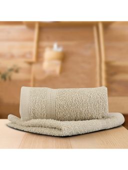 Lush & Beyond - Beige Cotton 500 GSM 2-Piece Solid Face Towel Set (S)