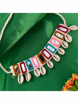 Digital Dress Room - Multi-Color Banjara Embroidery Choker Necklace