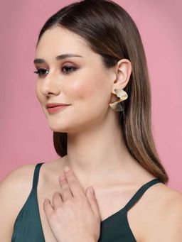 Vogue Panash - Gold-Plated Contemporary Drop Earrings