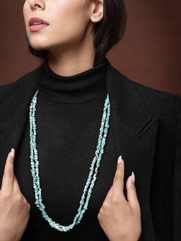 Vogue Panash - Turquoise Blue Layered Necklace