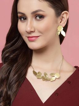 Vogue Panash - Gold Contempory Shaped Jewellery Sets