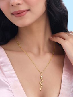 Yellow Chimes - Gold Plated Rock Punk Chain Pendant