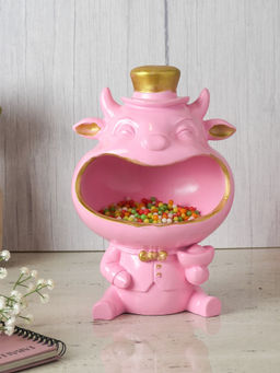 The Decor Mart - Funny Cat Candy Statue