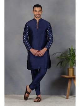 Eleven Brothers - Neela Aasteen Silk & Foil Mirror Kurta Set (Set of 2)