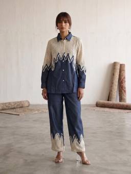 Autumnlane - Blue Tatva Poland stylish denim co-ord set