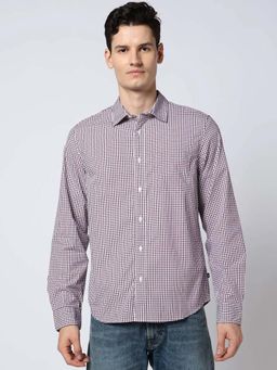 GAP - Men's Mini-Checks Slim Fit Shirt