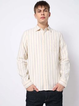GAP - Men's Vertical-Stripes Slim Fit Shirt