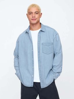 GAP - Men's Solid Oversized Fit Shirt