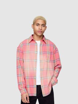 GAP - Men's Pink Checks Shirt