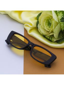 TED SMITH - Full Rim UV Protection Rectangle Sunglasses For Unisex (TS-CHOCOEYE_YELL)