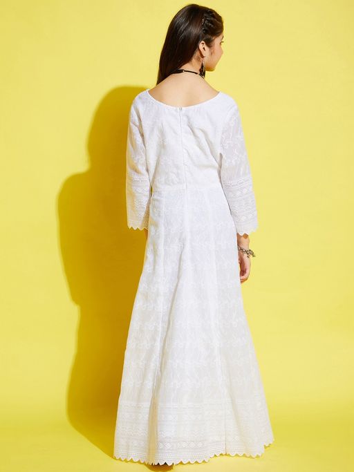 Buy Cherry & Jerry Girls White Maxi Dress Online