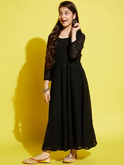 Cherry & Jerry - Girls Black Maxi Dress