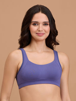 Nykd by Nykaa - Cotton Non Padded Non Wired Everyday Comfort Bra-NYB388-D.Purple