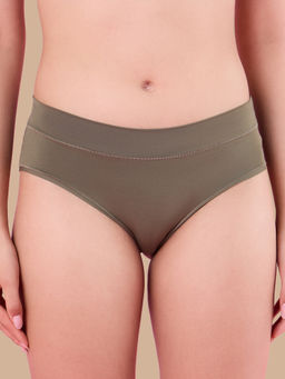 Nykd by Nykaa - 4 Way Stretch Hipster Panty - Nyp342 - Olive