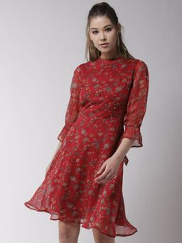 Twenty Dresses by Nykaa Fashion - Red Girl On Fire Floral Dress