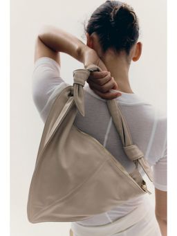 H&M - Women Beige Scarf-Look Shoulder Bag