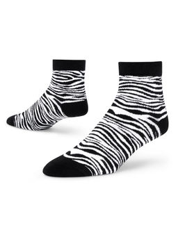 Dynamocks - Zebra - Men & Women Ankle Length Socks - Free Size