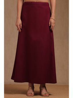 Soch - Womens Wine Cotton Solid Petticoat