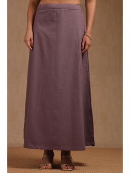 Soch - Womens Mauve Cotton Solid Petticoat