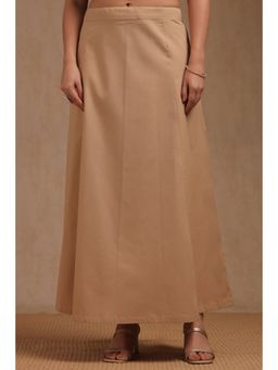 Soch - Womens Beige Cotton Solid Petticoat