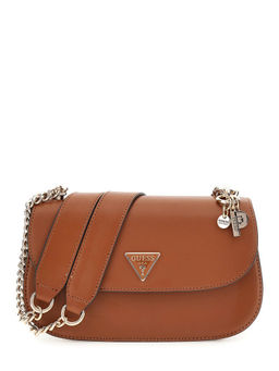 Guess - Cognac Solid Polyurethane Daryna Convertible Sling Bag
