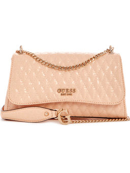 Guess - Apricot Quilted Polyurethane Betula Convertible Sling Bag