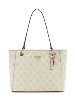Guess - Bone Logo Monogram Polyurethane Noelle Tote Bag (S)