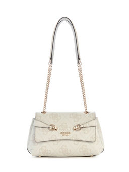 Guess - Bone Logo Monogram Polyurethane Lorelei Convertible Handbag