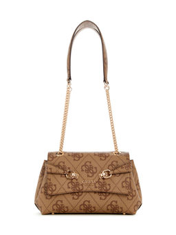 Guess - Latte Logo Monogram Polyurethane Lorelei Convertible Handbag