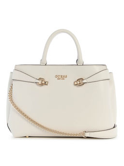 Guess - Bone Solid Polyurethane Lorelei Girlfriend Satchel Bag
